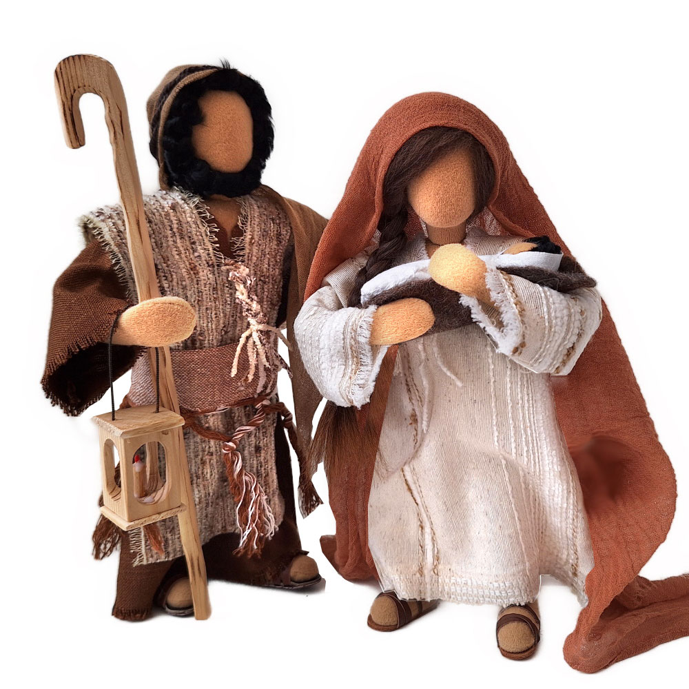 Heilige Familie in Naturtönen