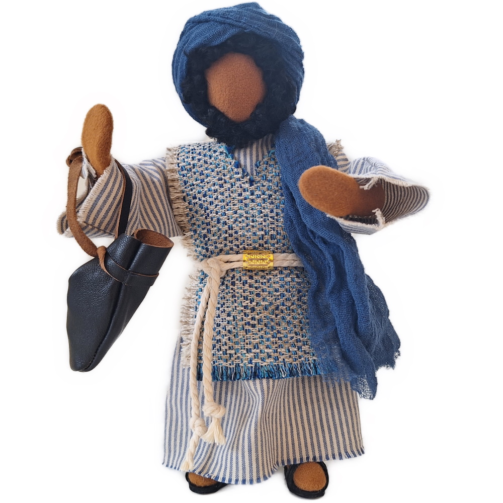 Zachäus   Lederbeutel mit Münzen