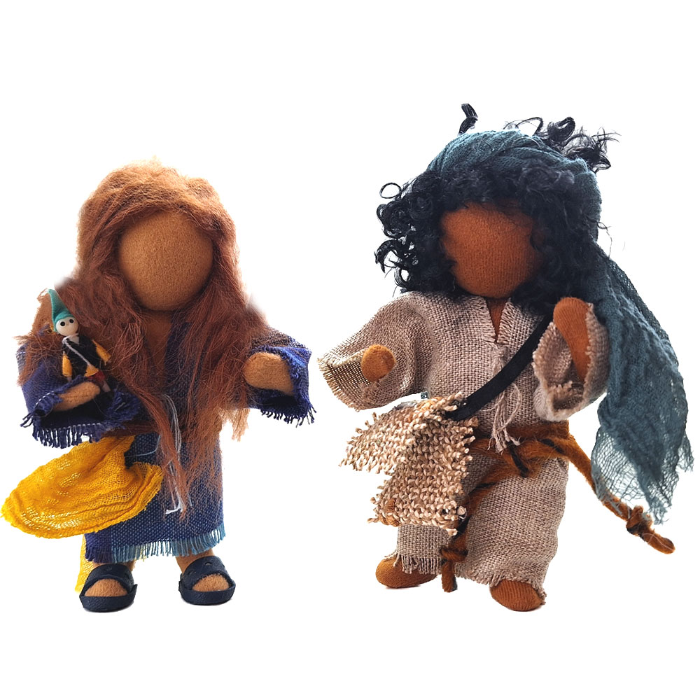 Kleinkinder Adina und Ismael - 12cm hoch