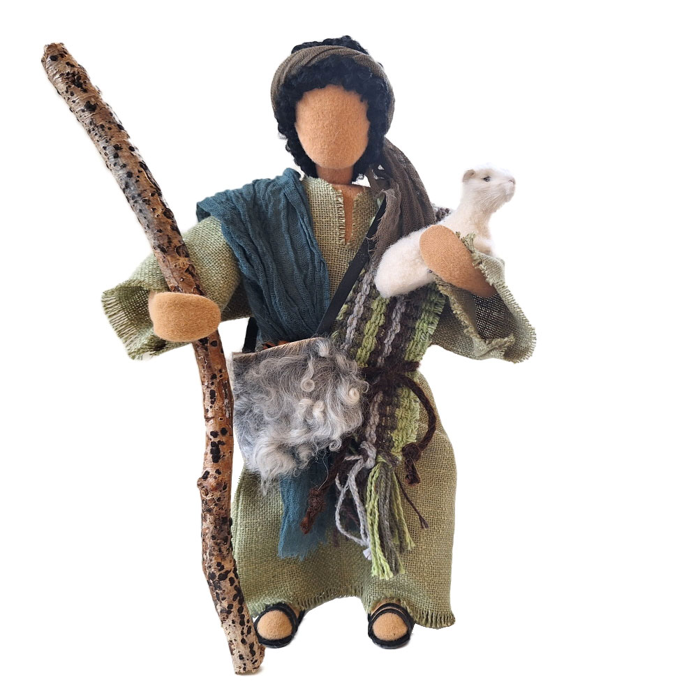 Guter Hirte mit Lamm